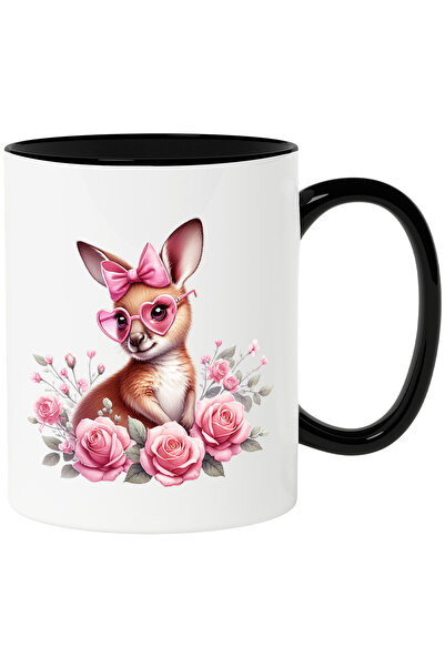 StoryGift Romania Cana cu un pui de cangur timid | ilustratie | trandafiri | ...