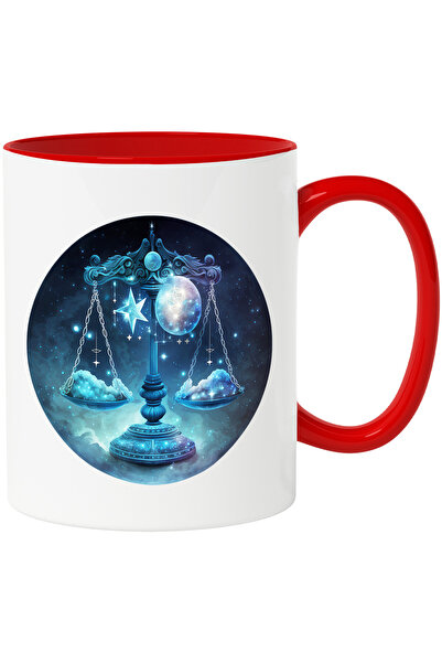 StoryGift Romania Cana cu o balanta | ilustratie | zodie | nori | cerc | astr...