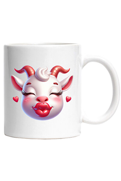 StoryGift Romania Cana cu o capra care da un pupic | ilustratie | inimioare |...