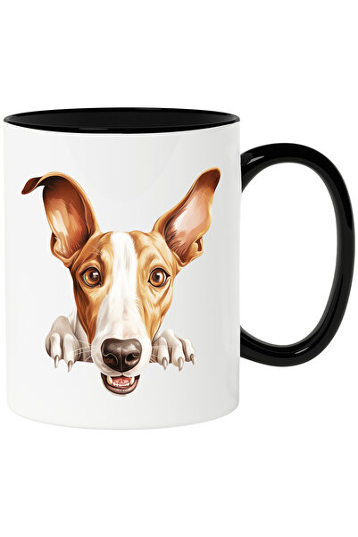 StoryGift Romania Cana cu un catel care priveste surprins | ilustratie | ghea...