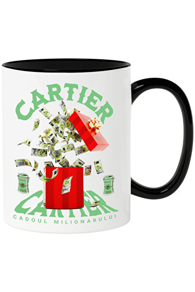 StoryGift Romania _Cartier_ Mug - Millionaire's Gift, 330ml, Ceramic with Bla...