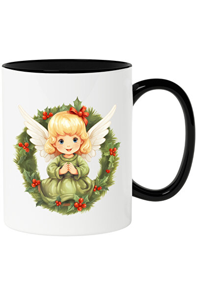 StoryGift Romania Cana cu un copilas cu aripi de ingeras | ilustratie | coroa...