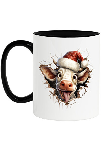 StoryGift Romania Cana cu o vacuta care scoate capul printr-un perete spart |...