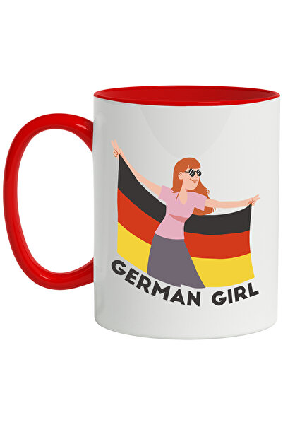 StoryGift Romania Cana Cu Mesaj In Engleza German Girl, Steag, Germania, Oche...