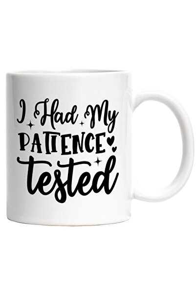 StoryGift Romania Cana cu inimioare si textul "Mi-am avut rabdarea testata" -...