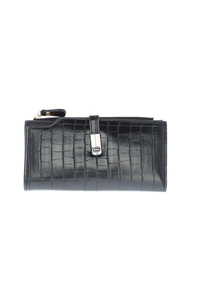 OEM Women's wallet, made of eco-leather, Buticcochet, 19x10x2 cm, Black - PR822