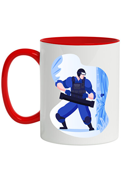 StoryGift Romania Cana Cu Politist, Politie, Usa, Berbec, Multicolor 330 ml, ...