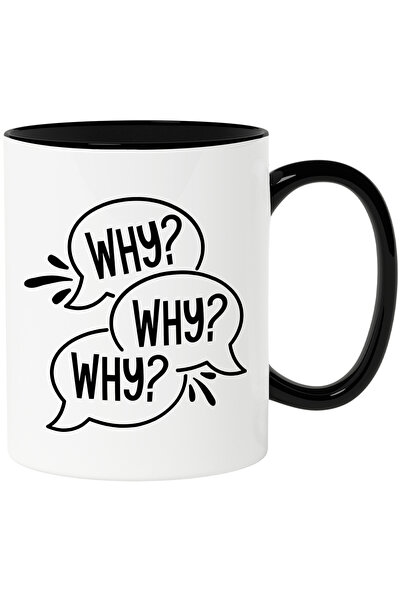 StoryGift Romania Cana Cu Text in Engleza Why Why Why, Intrebator, Citate Scu...