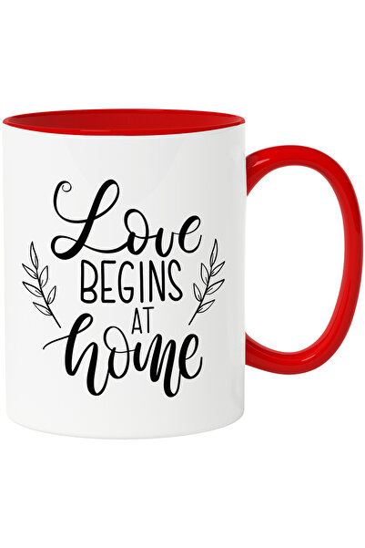 StoryGift Romania Cana cu mesajul in engleza "Love begins at home" - iubirea ...
