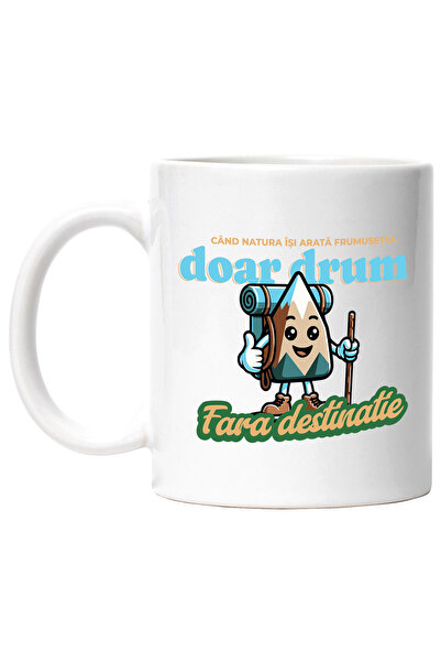 StoryGift Romania Cana doar drum fara destinatii calator in lume, 330ml, Cera...