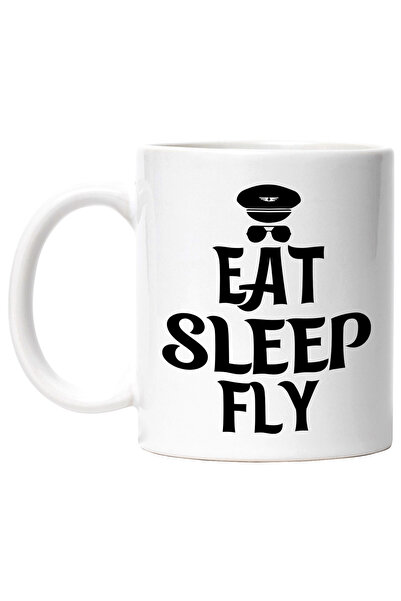 StoryGift Romania Cana cu mesajul in engleza "Eat sleep, fly" - mananca somn ...