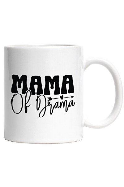 StoryGift Romania Cana cu inimioara si textul "Mama of drama" - mama dramei f...
