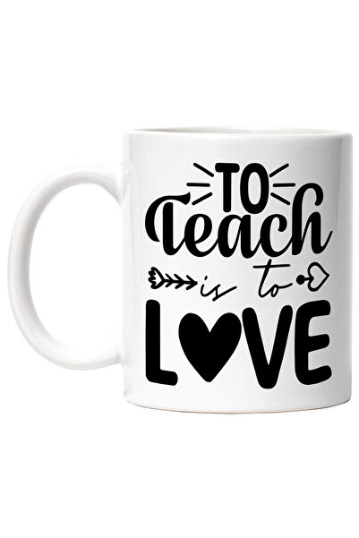 StoryGift Romania Cana cu inimioara si textul "To teach is to love" - sa inve...