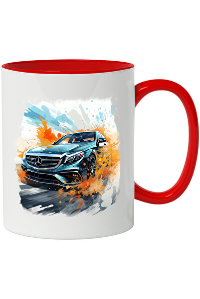 StoryGift Romania Cana Cu Masina, Brand, Mercedes, Sosea, Cer, Splash Waterco...