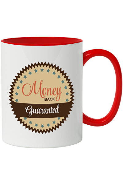 StoryGift Romania Cana Cu Mesaj In Engleza Money Back Guaranted, Stele, Emble...