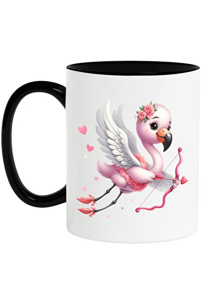 StoryGift Romania Cana cu o pasare Flamingo | ilustratie | trage cu arcul | z...