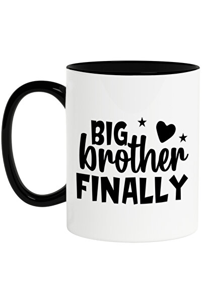 StoryGift Romania Cana cu inimioara si stelute cu textul "Big brother finally...