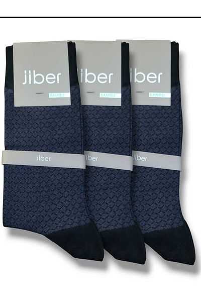 Jiber Мъжки летни шарени бамбукови чорапи до глезена - 3 бр. Леки и удобни чорапи, устойчиви на пот