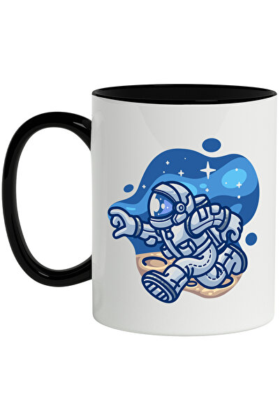 StoryGift Romania Cana Cu Astronaut, Luna, Spatiu, Stele, Multicolor 330 ml, ...