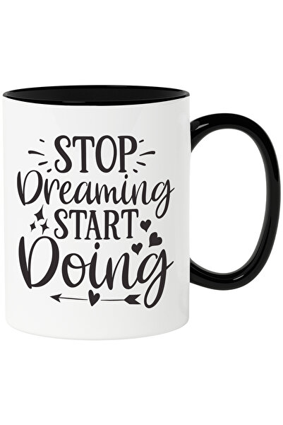 StoryGift Romania Cana cu inimioare si mesaj care te indeamna sa te apuci de ...