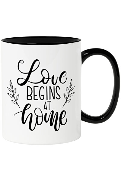 StoryGift Romania Cana cu mesajul in engleza "Love begins at home" - iubirea ...