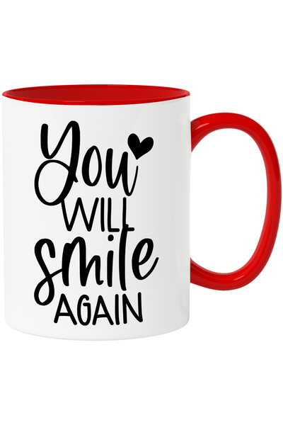 StoryGift Romania Cana cu inimioara si mesajul "Tu vei zambi din nou" cu Mane...