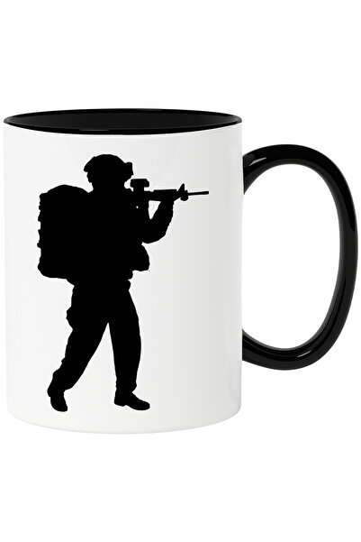 StoryGift Romania Cana cu un soldat care tinteste cu arma - batalie razboi cu...