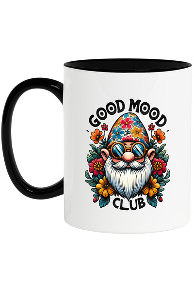 StoryGift Romania Cana cu mesajul "Good mood, club", stilul hippie, cultura, ...