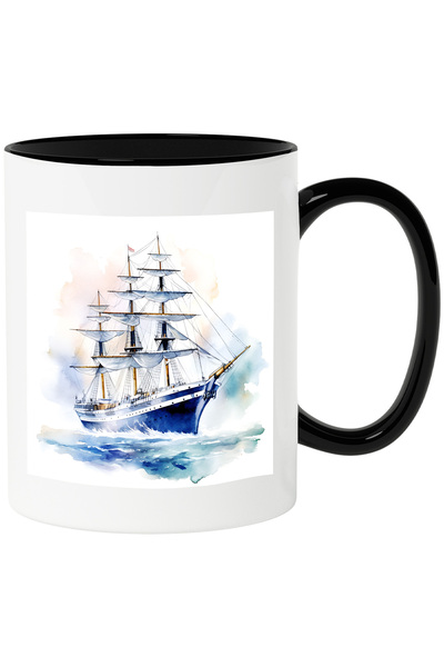 StoryGift Romania Cana cu un vapor care navigheaza intr-o zi linistita | ilus...