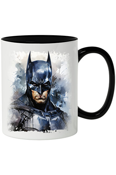StoryGift Romania Cana Cu Bruce Wayne, Portret, Batman, Efect Watercolor, Mas...