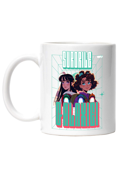 StoryGift Romania Cana Surori-galaxie cele mai bune prietene familie , 330ml,...