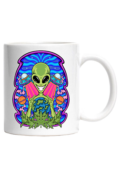 StoryGift Romania Cana Cu Extraterestru, Spatiu, Planete, Nava Spatiala, Hipp...