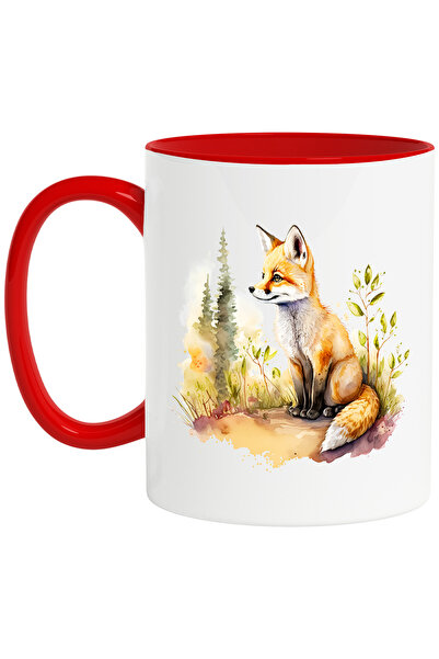 StoryGift Romania Cana cu un vulpoi curios | ilustratie | copaci | iarba | na...