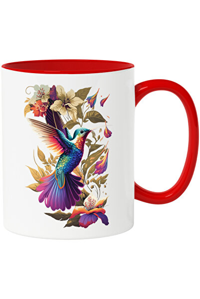 StoryGift Romania Cana cu Pasare Zburand, Natura, Arta AbstractaCeramica, 330...