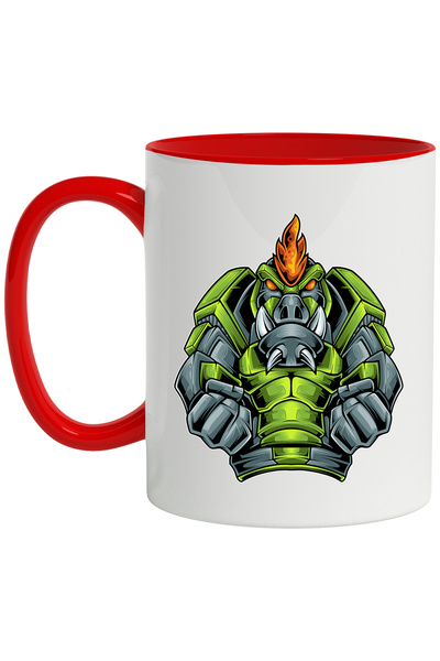 StoryGift Romania Cana Cu Porc Mistret, Mecha, Flacara, Sci Fi, Robot, Pumni,...