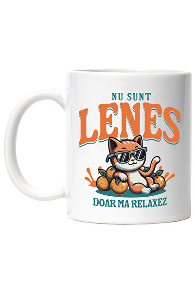 StoryGift Romania Cana Pisica relaxare text haios Nu Sunt Lenes Doar Ma Relax...