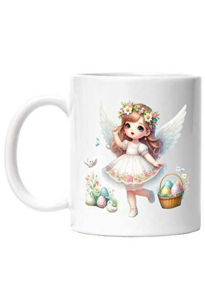 StoryGift Romania Cana cu o fetita cu aripi de ingeras, ilustratie, cosulet c...