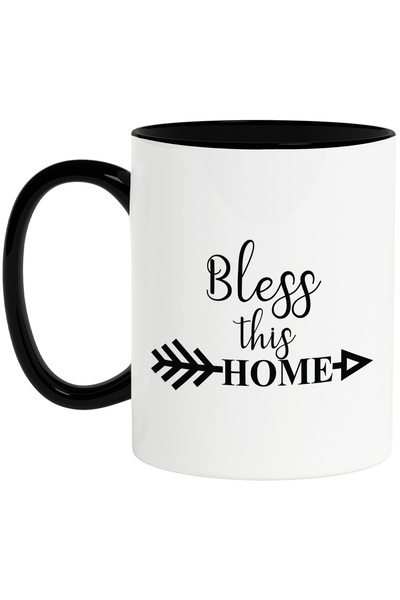 StoryGift Romania Cana cu mesajul in limba engleza "Bless this home" - binecu...