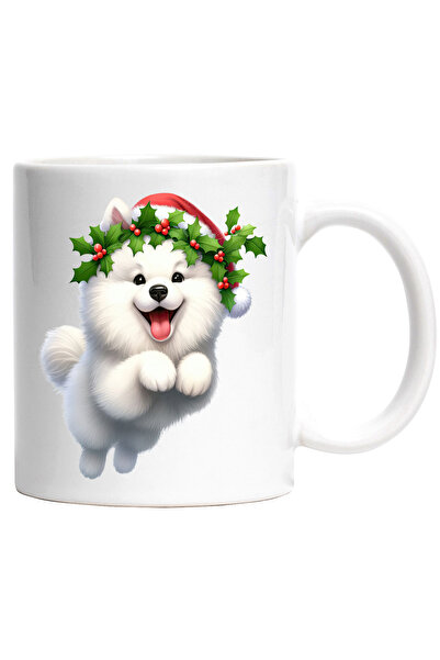 StoryGift Romania Cana cu un catel blanos | ilustratie | alb | topaie de feri...