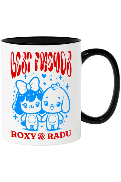 StoryGift Romania Cana cu Fata Cu Funda Si Caine Text Best Friends Roxy & Rad...