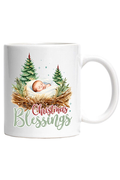 StoryGift Romania Cana cu scena Nasterii Domnului cu mesajul "Christmas Bless...