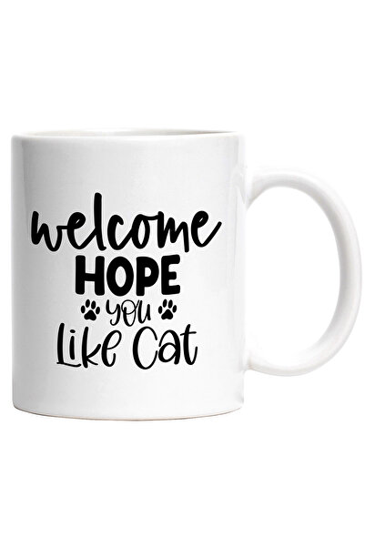 StoryGift Romania Cana pentru iubitorii de pisici cu mesajul "Bun-venit, sper...