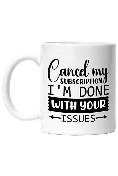 StoryGift Romania Cana cu mesajul "Anuleaza-mi abonamentul, sunt satul de pro...