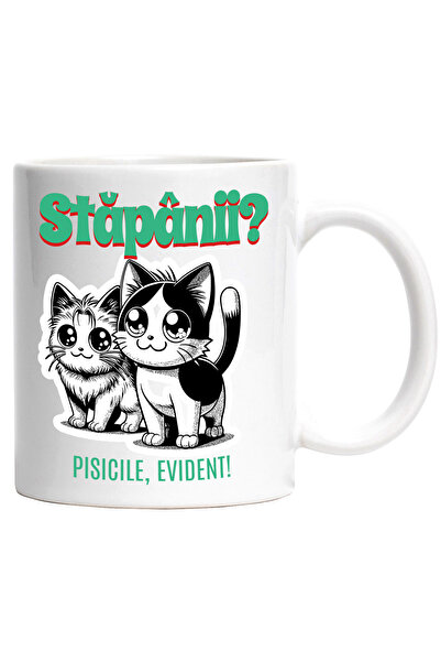 StoryGift Romania Cana pisicile sunt stapanii casei animal blanos, iubire, 33...