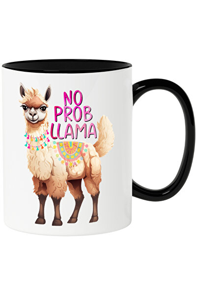 StoryGift Romania Cana cu lama cu mesajul "No prob Llama", decoratiuni, anima...