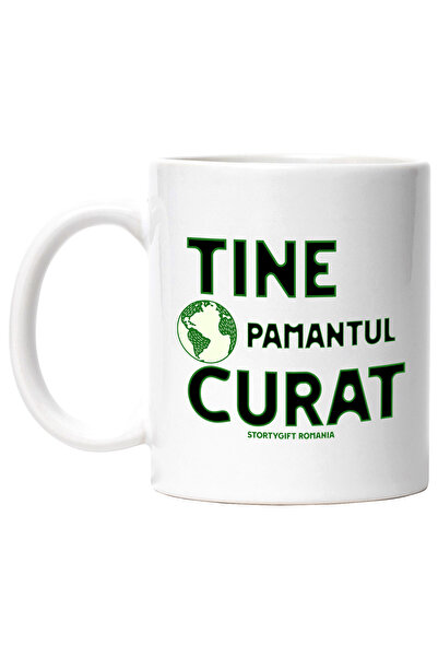 StoryGift Romania Cana Tine pamantul curat, poluare, Planeta noastra, 330ml, ...