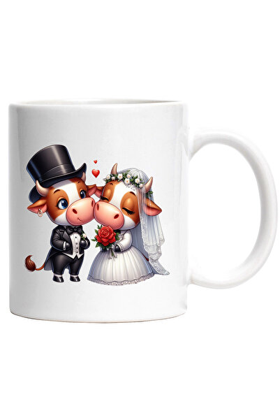 StoryGift Romania Cana cu o vacuta si un taur la nunta | ilustratie | casator...