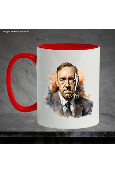 StoryGift Romania Mug With Tommy Lee Jones, Actor, Celebrity, Movies, Multicolor 330 ml, Ceramic, With,STG.