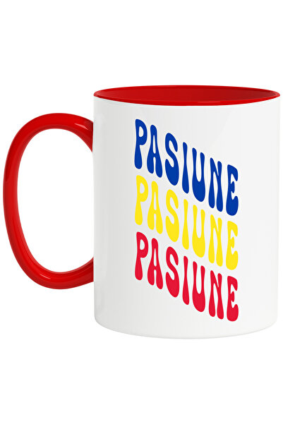 StoryGift Romania Cana Cuvantul Pasiune, in Culorile Steagului Romaniei, Rosu...