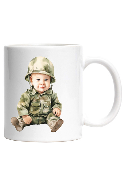 StoryGift Romania Cana cu un copilas in costum de soldat | ilustratie | antre...